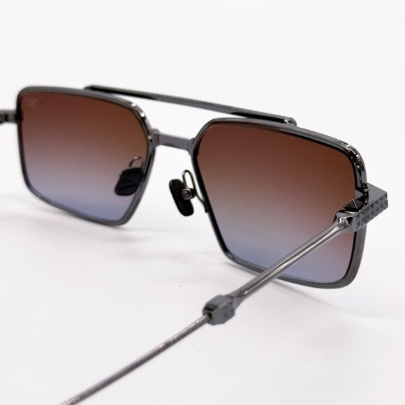 NEW VALENTINO V-SEI VLS-111C UNISEX TITANIUM SUNGLASSES VALENTINO VLS-111C - Picture 7 of 9